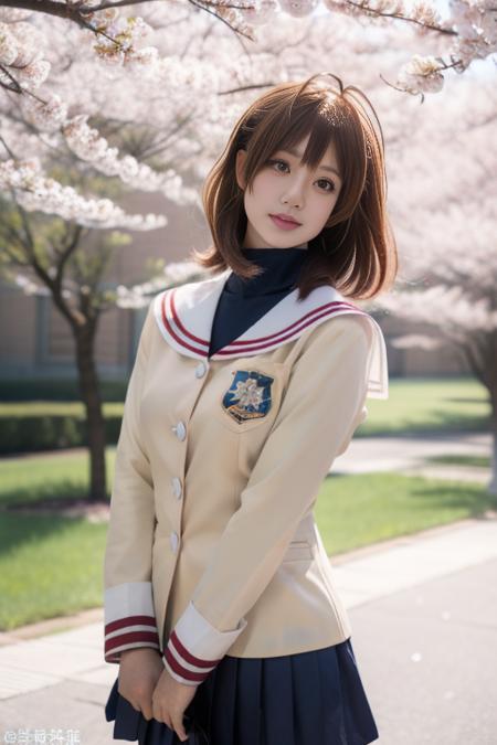 furukawa nagisa, hikarizaka private high school uniform,