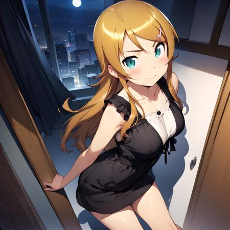 kirino kousaka, bangs, long hair, blonde hair, blue eyes, green eyes