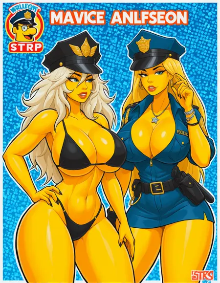 [SexKomix] Adventures of Anastasia Who stole the panties (The Simpsons) Comic Style Illustrious