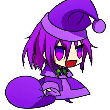 <lora:padoru-v1-000006:0.7>, santa hat, :D,  <lora:TsumasakyLelouch_v1:0.7>, lelouch lamperouge, purple eyes