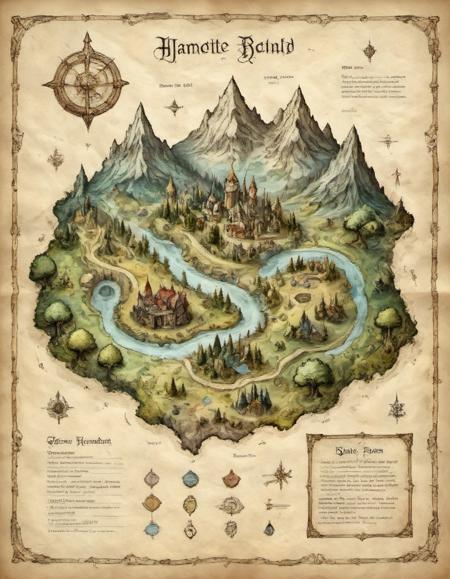 Eldritch Parchment Art  | for Flux.1 dev v1.0