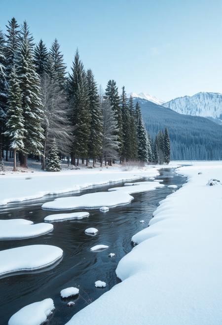 Beautiful winter landscape.