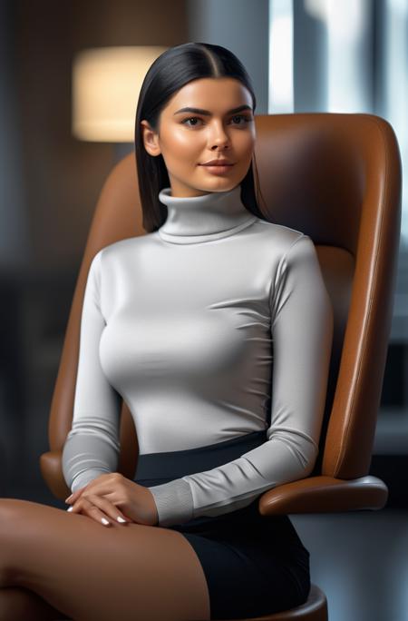 adela guerra woman, wearing a turtleneck shirt, sitting in a chair, photorealistic, bokeh, film grain, sharp focus, (masterpiece, best quality, ultra_detailed, highres, absurdres:1.2), photorealistic, bokeh, film grain, sharp focus, (masterpiece, best quality, ultra_detailed, highres, absurdres:1.2)