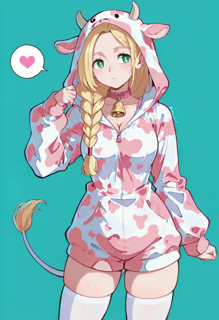 Pink Cow Onesie