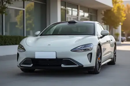 Xiaomi SU 7 car, a cross-era cyber-style car model 小米 SU 7 汽车，跨时代赛博风格汽车模型