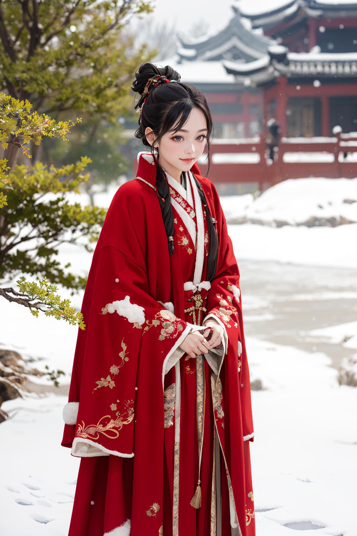 Winter Hanfu - Clothing LoRA image by LibriAI