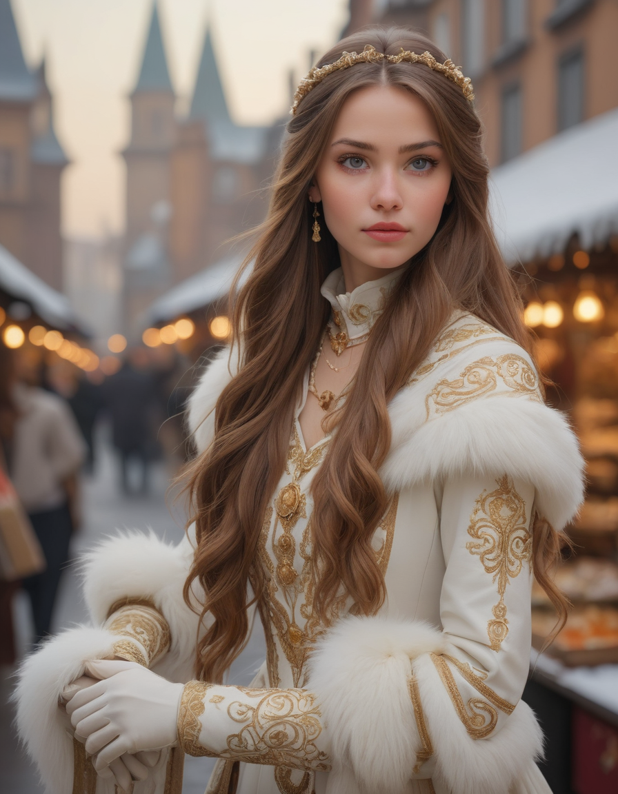 masterpiece__fantasy_art__a_candid_picture_of_a_young_woman_shopping_in_an_outdoor_christmas_market__long_straight_brown_hair__detailed_beautiful_face__white_dress__swirling_gold_design___77374936.png