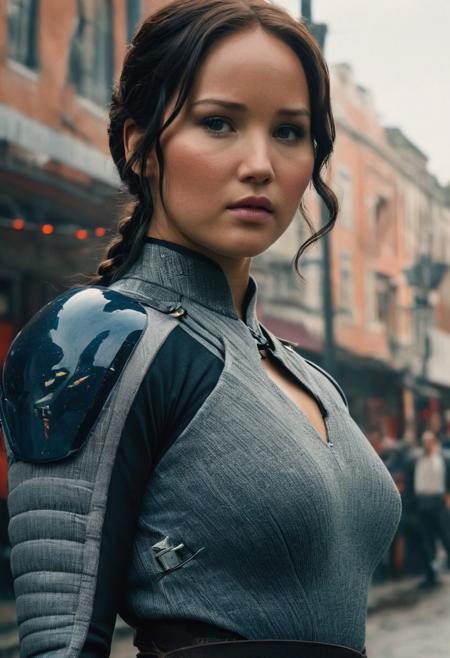 cinematic still Katniss Everdeen (The Hunger Games), Full Body Pose . emotional, harmonious, vignette, 4k epic detailed, shot on kodak, 35mm photo, sharp focus, high budget, cinemascope, moody, epic, gorgeous, film grain, grainy, Chun Li (Street Fighter), Full Body Pose, futuristic, dramatic, intricate, elegant, highly detailed, colorful, vivid, very strong cinematic color, sharp focus, great composition, open atmosphere, professional fine detail, attractive, creative, positive, cute, beautiful, stunning, advanced, enhanced, cool, amazing, full, perfect, brilliant, flowing, light, magic