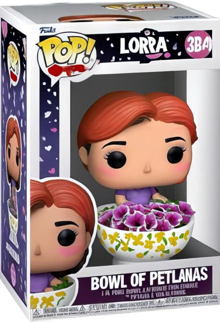 Funko Pop, A bowl of petunias in a Funko Pop box, English text,  <lora:Funko_Pop_SDXL:1>,  <lora:BetterTextRedmond:1>,
