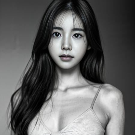 masterpiece, 1girl,best quality, korean, photorealistic,hyper detail,detailed skin,eos,f2.8,,upper body,lens, natural lighting,detailed skin,smile,advertisement,, model, ,,highly detail face: 1.2,narrow nose, real human skin,bloom,film grain,small breasts ,upper body,, looking at viewer,long hair, puffy lips,korean female,full body,light skin,,dappled sunlight, street,seoul,<lora:kGirlMix101:0.8>