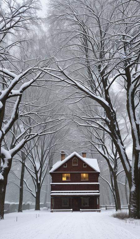 Down is a fine in snow