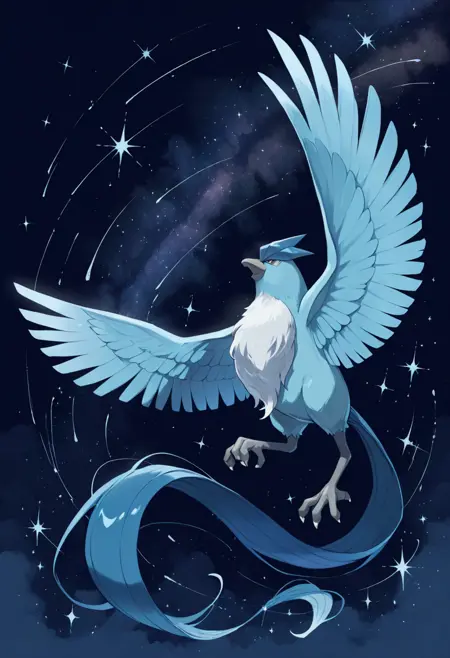 Articuno: Freeze Pokemon | フリーザー (Pokedex #0144) [Illustrious]