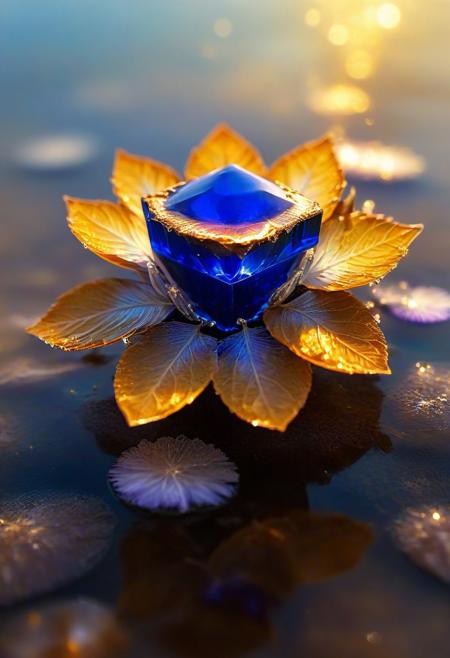 hyper detailed, water horizon, divine lapis mineral flower emerges from water, leafs, , golden glow, vibrant glow, golden lake,  golden dust, sparkles, glitter
midjourneyv6.1,  fluorite mineral, flu0rite, iridiscent, WhiteMold