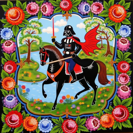 Gorodets Painting Style / Городецкая роспись v1.0