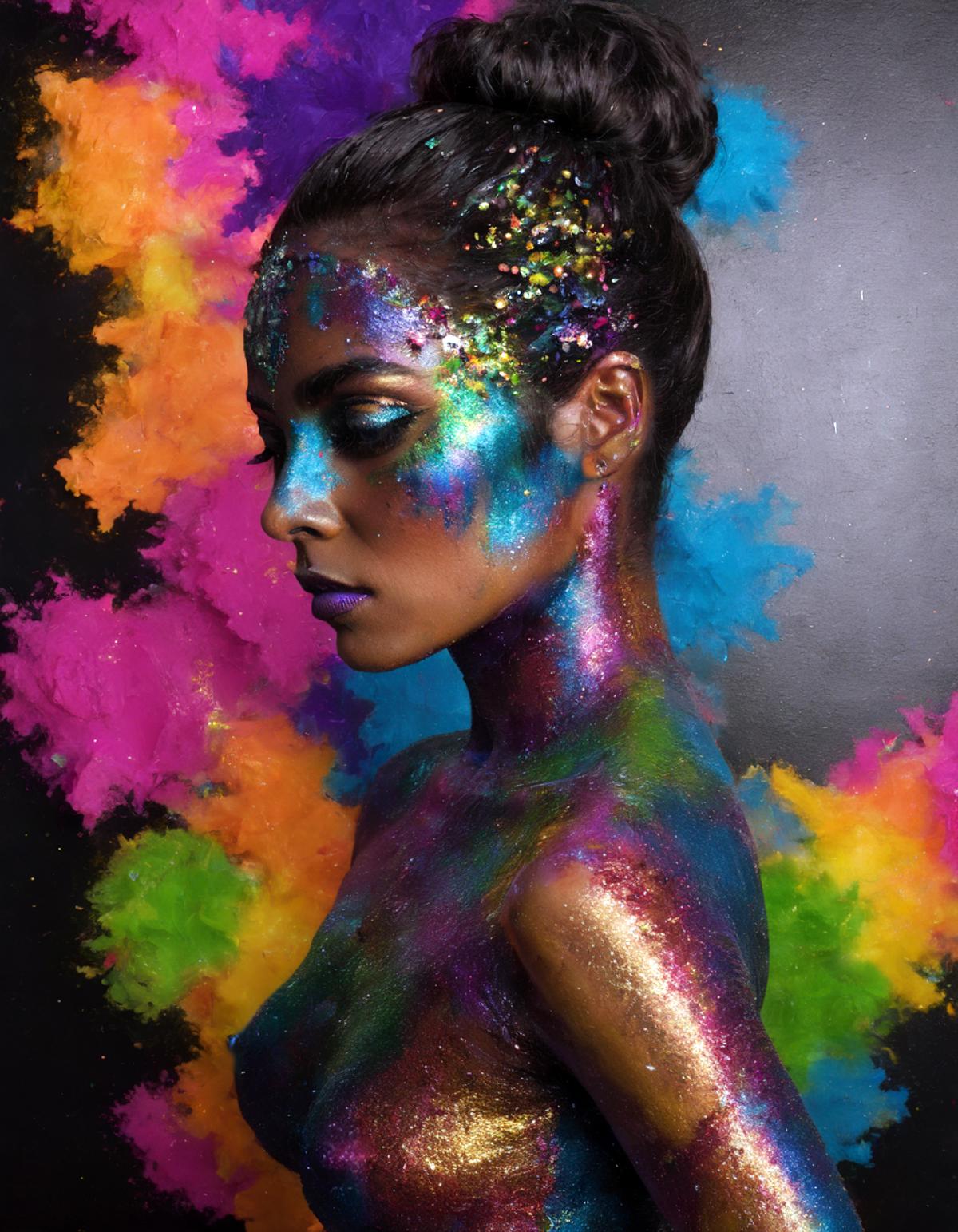 Glitter Body Paint SDXL Style LoRA image by getphat