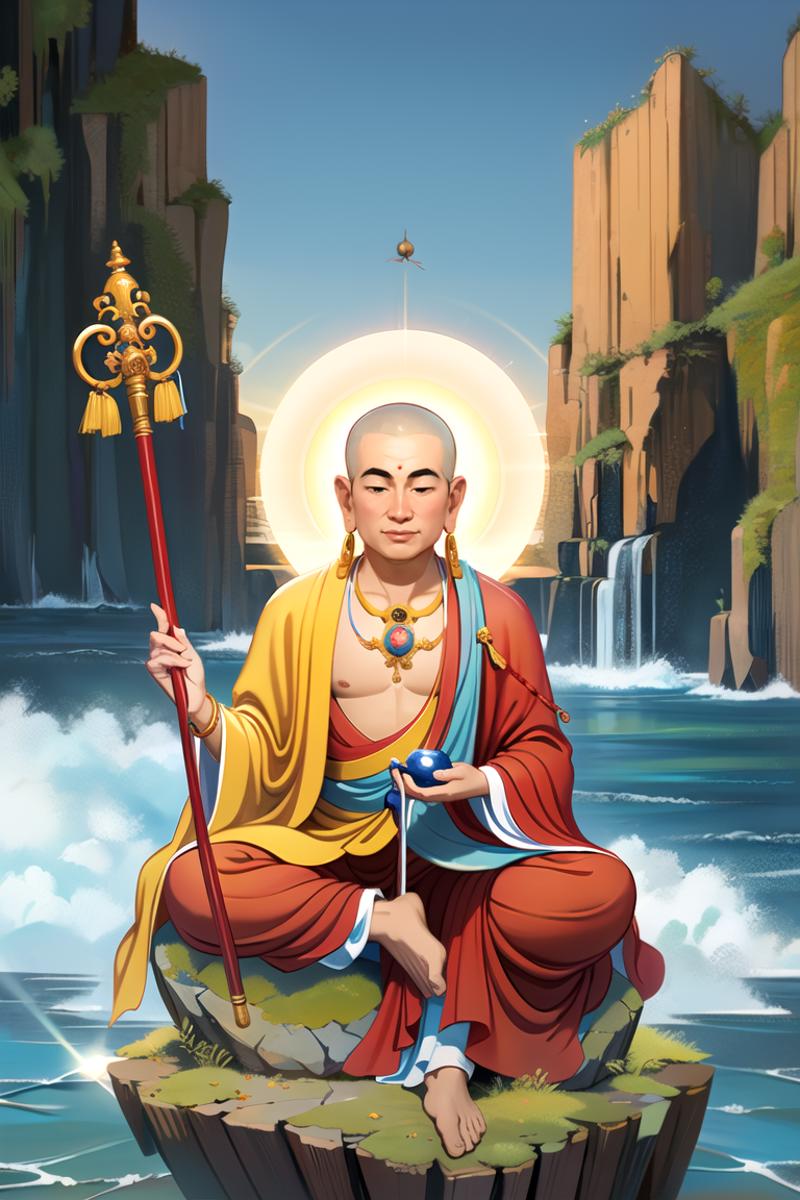 Ksitigarbha Bodhisattva 地藏王菩萨 image by FangArtwork