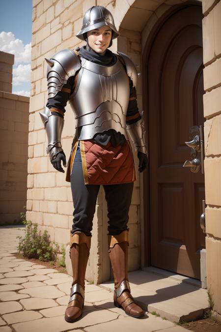 gatekeeper helmet, full armor, gauntlets, armored boots