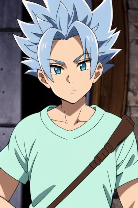 arden_nanatsu_no_taizai spiked hair blue eyes blue hair