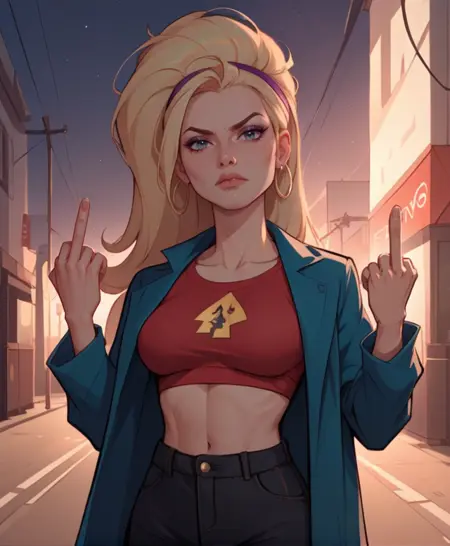 Flipping Off || Middle Finger [Pony + Flux]