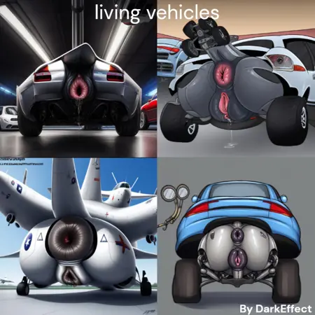 Living vehicles (sexualized) by DarkEffect