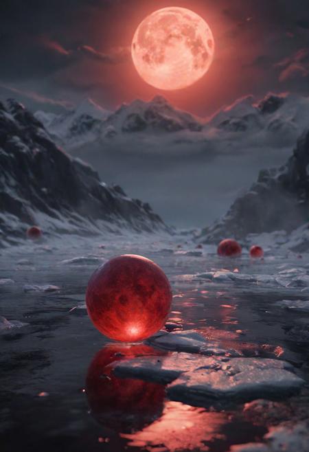 <lora:bloodmoonXL-step00000250:0.9>,bldmoon,apple,On Thin Ice,ominous full moon,cinematic,oriental,realistic,ultra detailed,ray tracing,cloudy sky,octane render,intricate,cinematic,oriental,glowing features,masterpiece,hyper realistic reflections,50nm dof,bokeh,realistic,sharp focus,ultra detailed,8k,uhd,surging power,high resolution,trending on artstation and deviantart,featured,style of __fantasy-artist__ and Harue Koga and urban fantasy