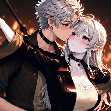 Kissing during sex (poses) IL