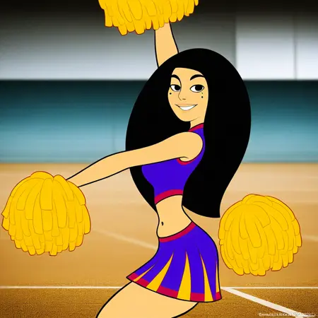 Marcella, asian cheerleader from Middleton High School, (Kim Possible), LoRA, PonyXL | Illustrious XL