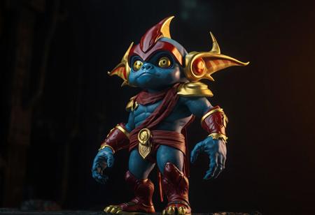 The image depicts a Golden Homunculus, standing proudly against a dark background. It is a captivating blend of blue, red, and white, resembling a comic book character. The creature's body is mostly blue, with red arms and legs. Its head, adorned with a red visor, is a mix of blue and white. The Golden Homunculus's dynamic pose, along with its detailed facial features and clothes, suggest a sense of readiness and anticipation.
The background, featuring a magical labyrinth, adds to the overall composition. The image is rendered with octane render and unreal engine 5, showcasing vivid colors, hyper-realism, and cinematic lighting from the right. The details are incredibly sharp, making it a stunningly detailed photograph in 4K and 8K. This artwork is trending on artstation and cgsociety, masterfully crafted by artists such as Jim Burns, Daniel Gerhartz, Pablo Munoz Gomez, Tomasz Alen Kopera, Atey Ghailan, and Mike Mignola, drawing inspiration from their unique styles and techniques.