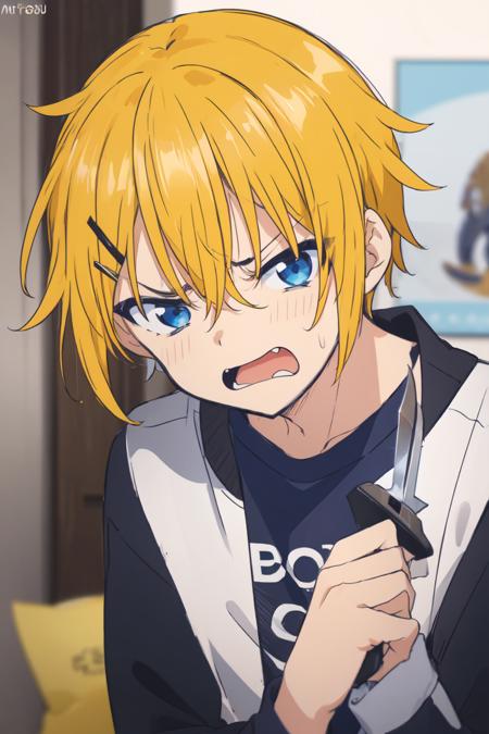 Mitsuboshi Taiyou 1boy, blonde hair, blue eyes