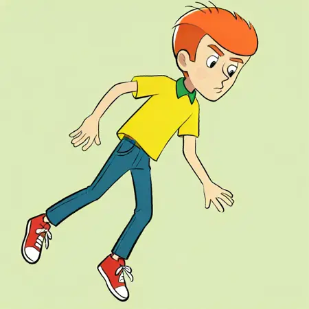 Olya, Fyodor, Sharik.