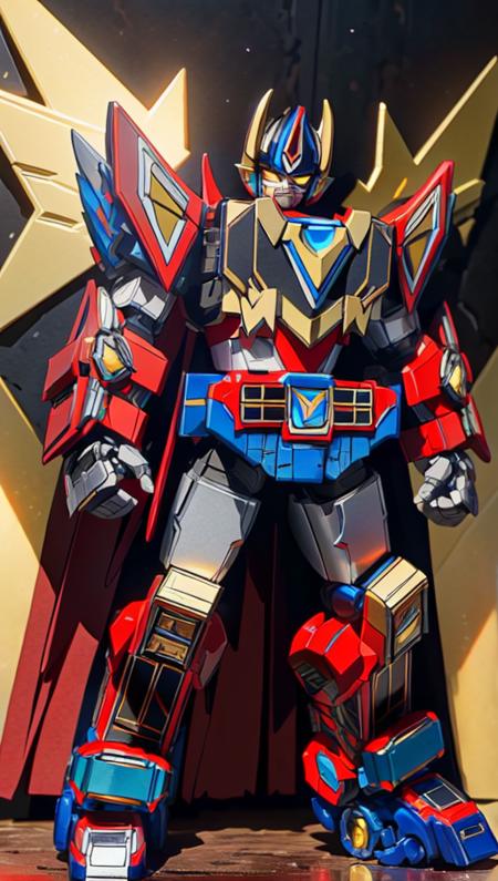 ((masterpiece)), (SRS:1.2), (RARS:1.2), a (((mecha))) with Armed and rectangular design, glowing eyes, full body, highly detailed,(heroic parts:1.5),mechanical parts, robot joints,(highly detailed full armor:1.2),<lora:srd_v2_5:0.8>