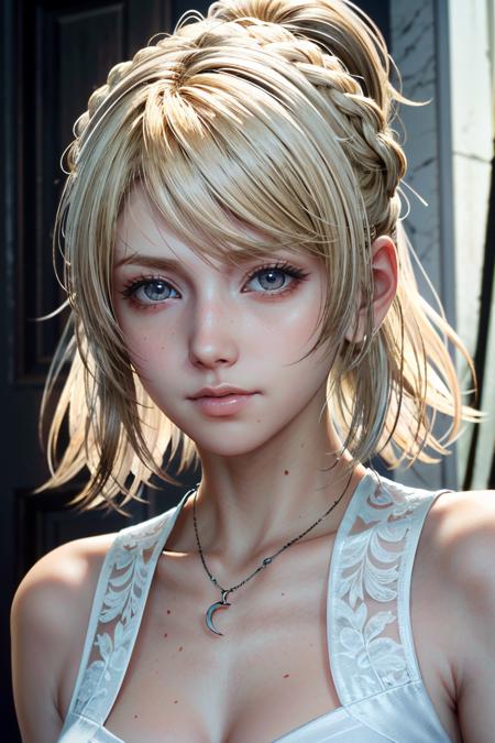((ultra detailed, masterpiece, absurdres))
 <lora:FFLuna:0.8>
FFLuna, 1girl, blonde hair, looking at viewer, portrait