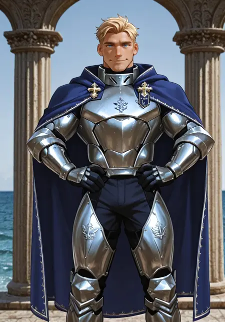 Handsome Blonde Knight