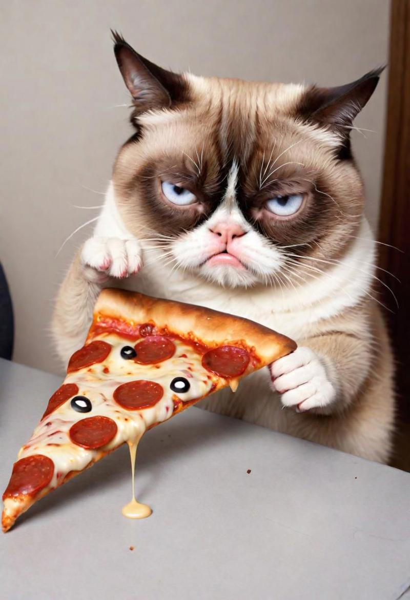 Sad pizza hot sale cat