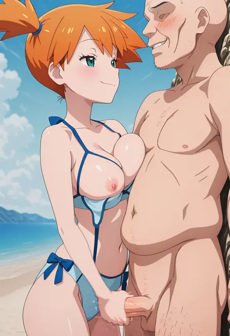 Standing Breast Press Handjob - Concept