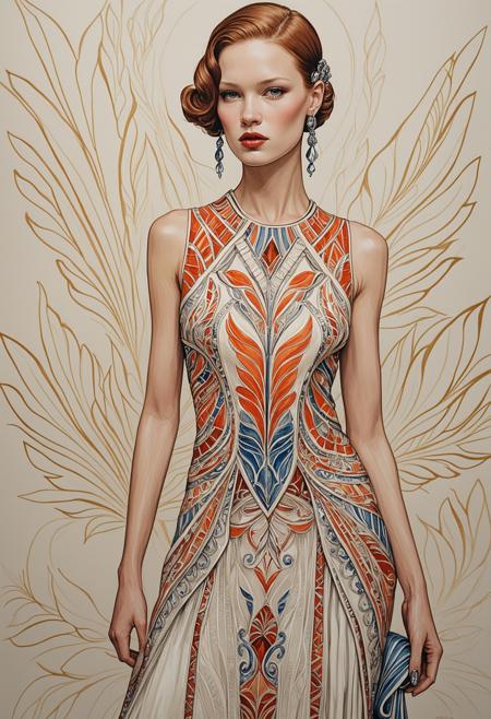 Watercolor painting <lora:Abstract Concept-1girl:1>,concept art 1girl,1girl,solo,, <lora:Alexander McQueen-art deco-000005:1>,Alexander McQueen art deco, . Vibrant, beautiful, painterly, detailed, textural, artistic