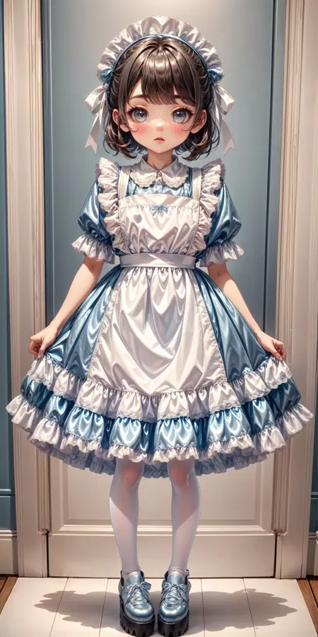 Satin Alice Pinafore Dress