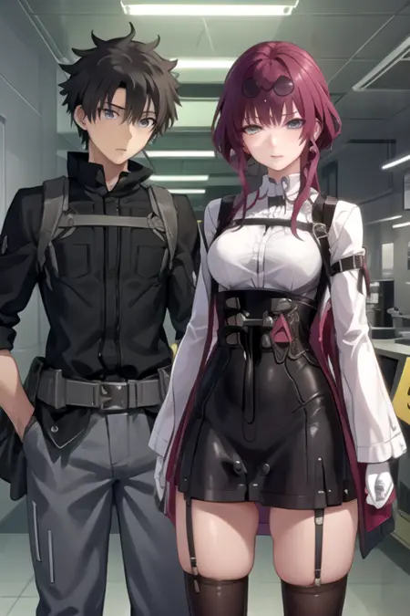 Ritsuka Fujimaru x Kafka (Fate/Grand Order x Honkai Star Rail)