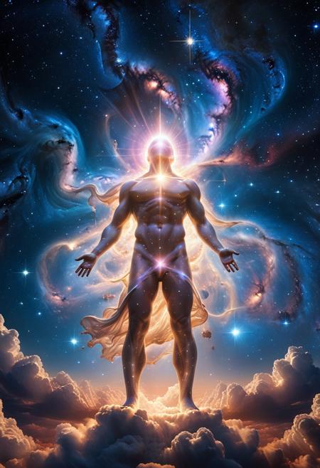 score_9, score_8_up, score_7_up, score_6_up, score_5_up, score_4_up, (absurdres, best quality, masterpiece:1.4), illustration, photorealistic, cinematic lighting, dynamic angle, perfect composition, faceless, cosmic god, faceless deity, starry sky, ascending, celestial body, glowing energy, vast universe, endless stars, ethereal light, abstract form, cosmic power