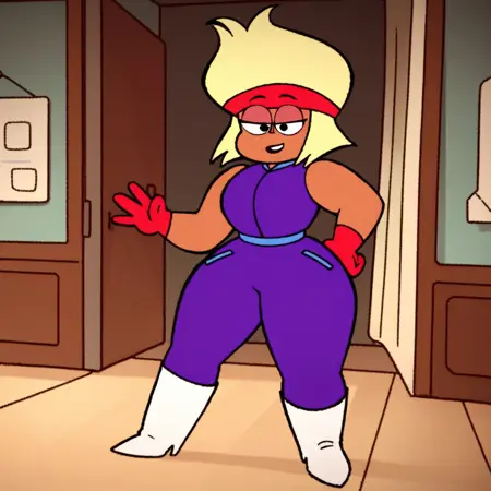 Carol Kincaid (OK K.O.! Let's Be Heroes) Purple Bodysuit