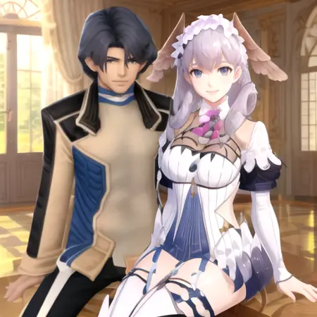 Kevin Winnicot x Melia Antiqua (Xenosaga x Xenoblade)