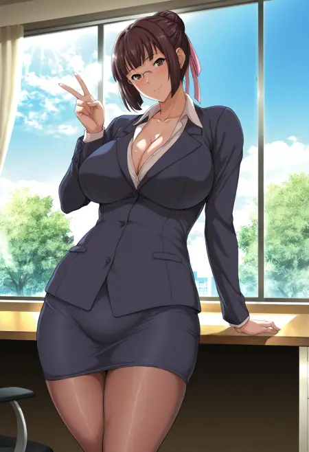 Kurose Katsuko (hentai: Unsweet Netorare Ochita Onna-tachi) NoobAI-Xl (V-pred / Epsilon Illustrious)