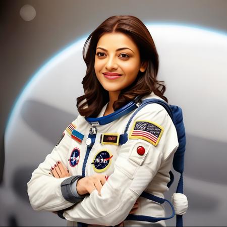 (KajalAgarwal)<lora:KajalAgarwalSDXL:1>  photo of KajalAgarwal  as an astronaut