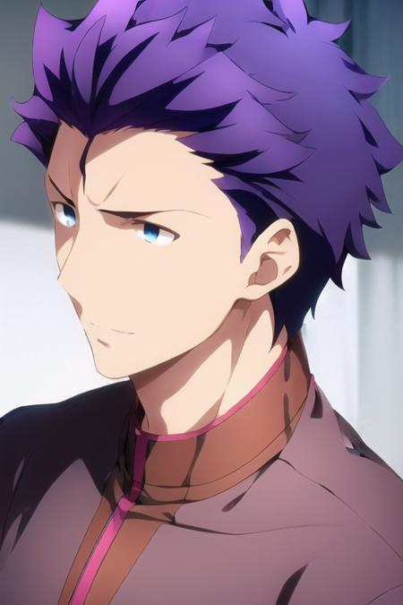 1boy, short hair, purple hair, blue eyes, ufotable screen cap
<lora:ufotable_lora_v2:1>