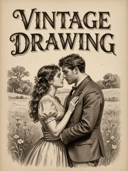 Vintage Drawing - CE