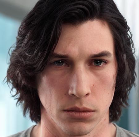 KYLO_REN, a man with long hair to his shoulders close up <lora:KYLO_REN:.8>