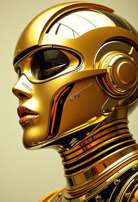 Avant-garde , 1970s futurism, chrome and gold