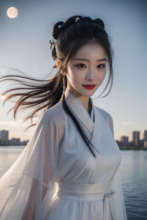 一件简单的白色汉服 a simple white hanfu image by Thxx