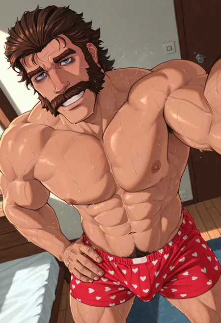 Underwear with hearts