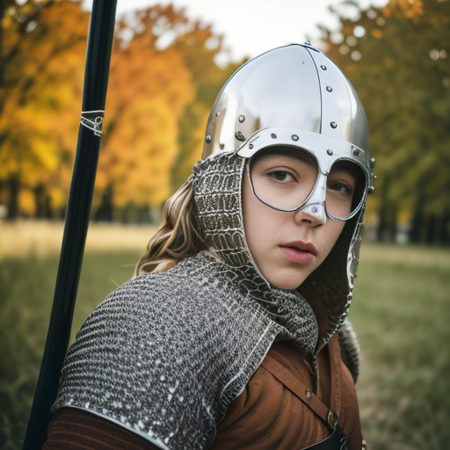 a vicking, standing in front  of medieval village,  full-length photo, 70mm lens, symmetrical, posing, sharp, textured skin,  realistic,intricated detailed ,(perfect fingers:1.2),  photographed by a Nikon Z7 II Camera,(high detailed armor:1.2),8k uhd,   <lora:Vicking-000005:1>